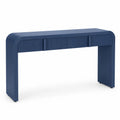 Consolle Rettangolare Legno Composito Blu 120x35x75 cm