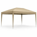Gazebo pieghevole rettangolare 3x4.5m acciaio poliestere Beige