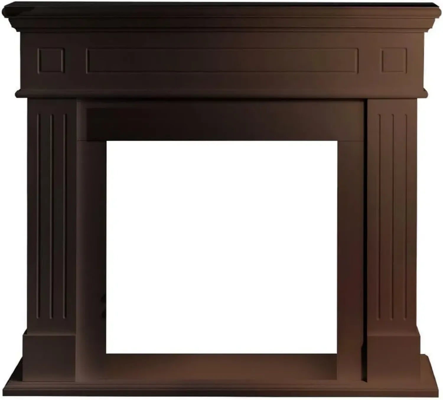 Camino in Legno Massiccio Cambridge Noce 110x36x100 cm
