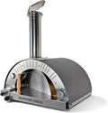 Forno a Legna e Gas per Pizza da Esterno - Capacità 4 Pizze - Fino a 500 Gradi - Pietra Refrattaria Inclusa - Made in Italy