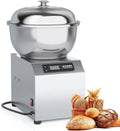 Impastatrice Professionale 2200 W Inox con Touchscreen e Timer, Doppia Rotazione, Ideale per Panetteria e Pizzeria, 5kg