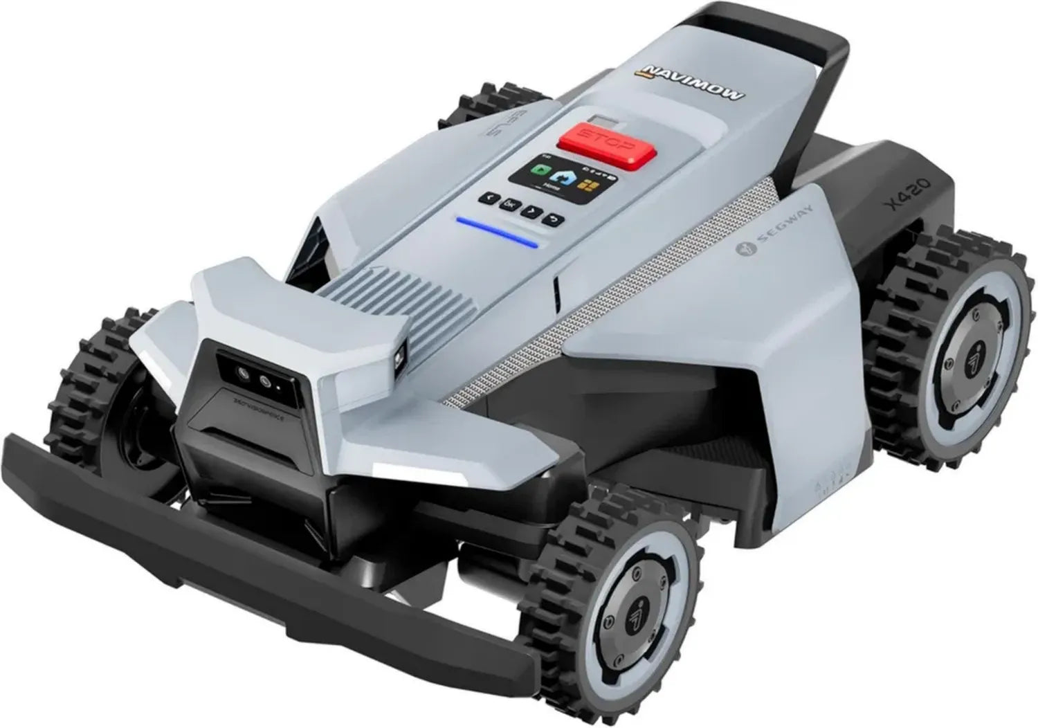 Tagliaerba Robotico Segway Navimow X420 Senza Filo, Adatto a Pendenze Ripide e Terreni Difficili, Altezza Regolabile, Fino a 2000 m²