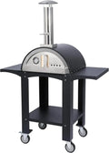 Forno a legna multifunzione per pizza da esterno 35 cm acciaio inox