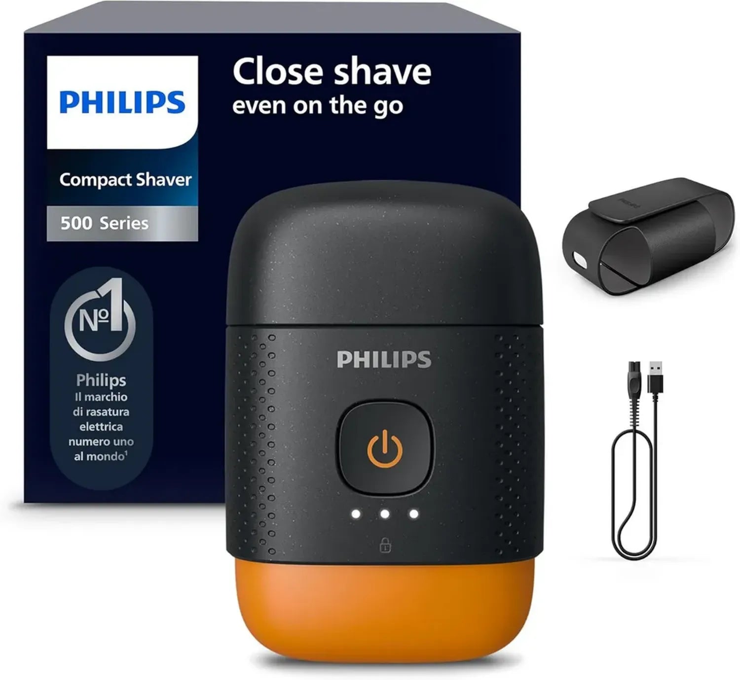 Philips Serie 500 Rasoio Elettrico con Testine 3D Flessibili, Wet & Dry, Sistema Lift & Cut