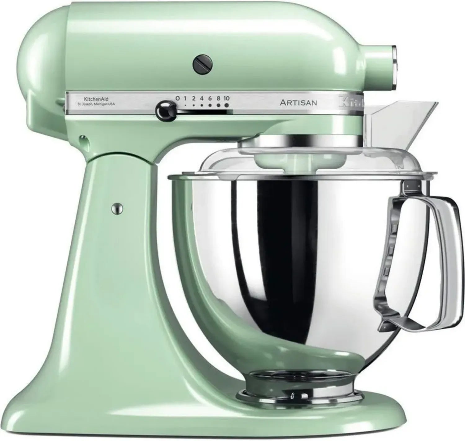 Impastatrice Planetaria Kitchenaid Artisan 4.8L con 7 Accessori - Colore Pistacchio