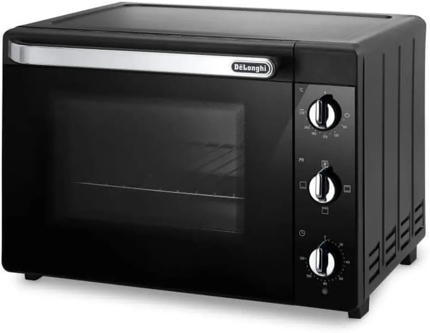 Forno Elettrico De'Longhi 40L, 5 Livelli di Cottura, Temperatura Regolabile 80-230°C, Timer Integrato, Accessori Inclusi, 2000W, Nero
