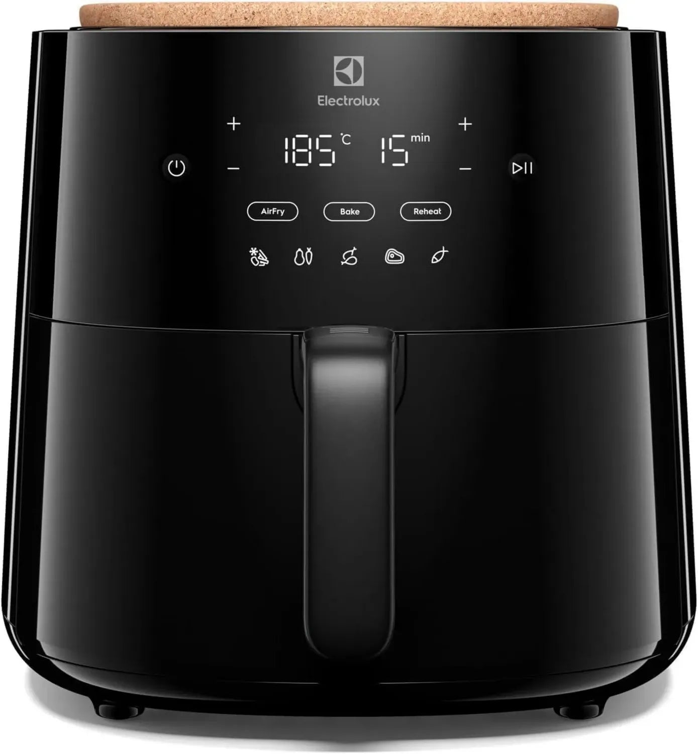 Friggitrice ad Aria Electrolux EAF5B 5L, Antiaderente, 1500W, 8 Programmi, Lavabile in Lavastoviglie