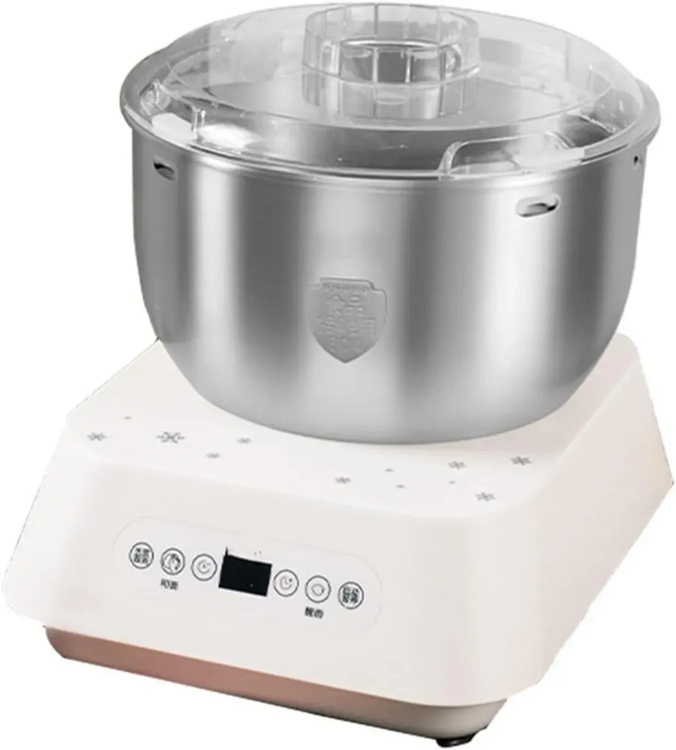 Robot da Cucina Multifunzione con Timer e Controllo di Temperatura - Impastatrice Compatta in Acciaio Inox