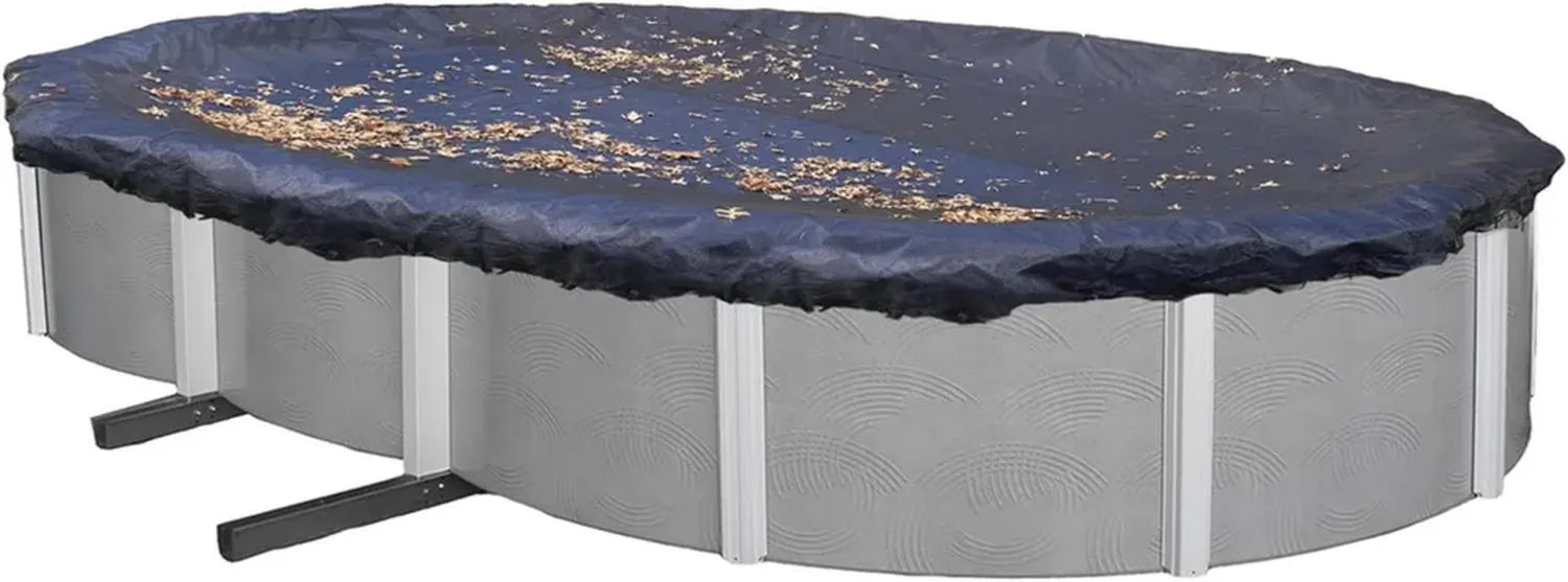 Copertura Ovale Blu per Piscina, Misura 6,4 x 12,5 m