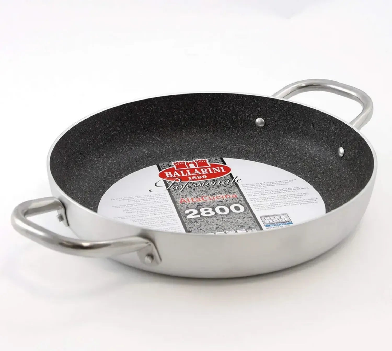 Ballarini Professionale Tegame Antiaderente in Alluminio, 40 cm, Grigio