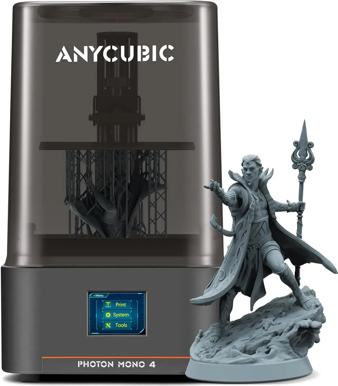 Stampante 3D Resina 10K ANYCUBIC Photon Mono 4, Stampa Rapida 70 mm/h, Grande Formato 153,4 x 87 x 165 mm, LighTurbo Matrix