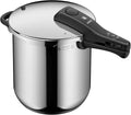WMF Pentola a Pressione 8,5L per Induzione - Due Livelli di Cottura, Coperchio in Acciaio Cromargan
