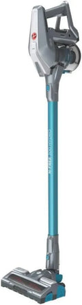 Hoover HF322YHM 011 Scopa Elettrica Senza Fili, Pulizia Efficiente 300 Hydro, 44.4W, Silenziosa 82 dB, Grigio/Blu