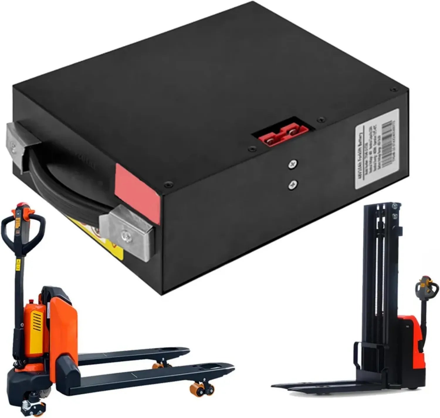 Carrello Elevatore Elettrico 48V 30Ah Compatto con Maniglia