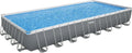 Bestway Piscina Fuori Terra Power Steel 956x488x132 cm, Grigia
