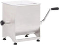 Miscelatore Manuale per Carne in Acciaio Inox 44L Argento