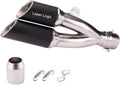 Silenziatore Universale per Moto 51 mm, Compatibile con Ninja 250/400, YZF R3, MT07, MT09, S1000RR