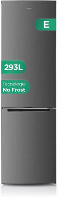 Frigorifero Combinato Svan Inox 253L, No Frost, Multi AirFlow, Porta Reversibile, Silenzioso, Classe E