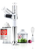 Frullatore a Immersione Professionale Turmix CX 422 - Acciaio Inox Senza Fili 1800W con Accessori Completi