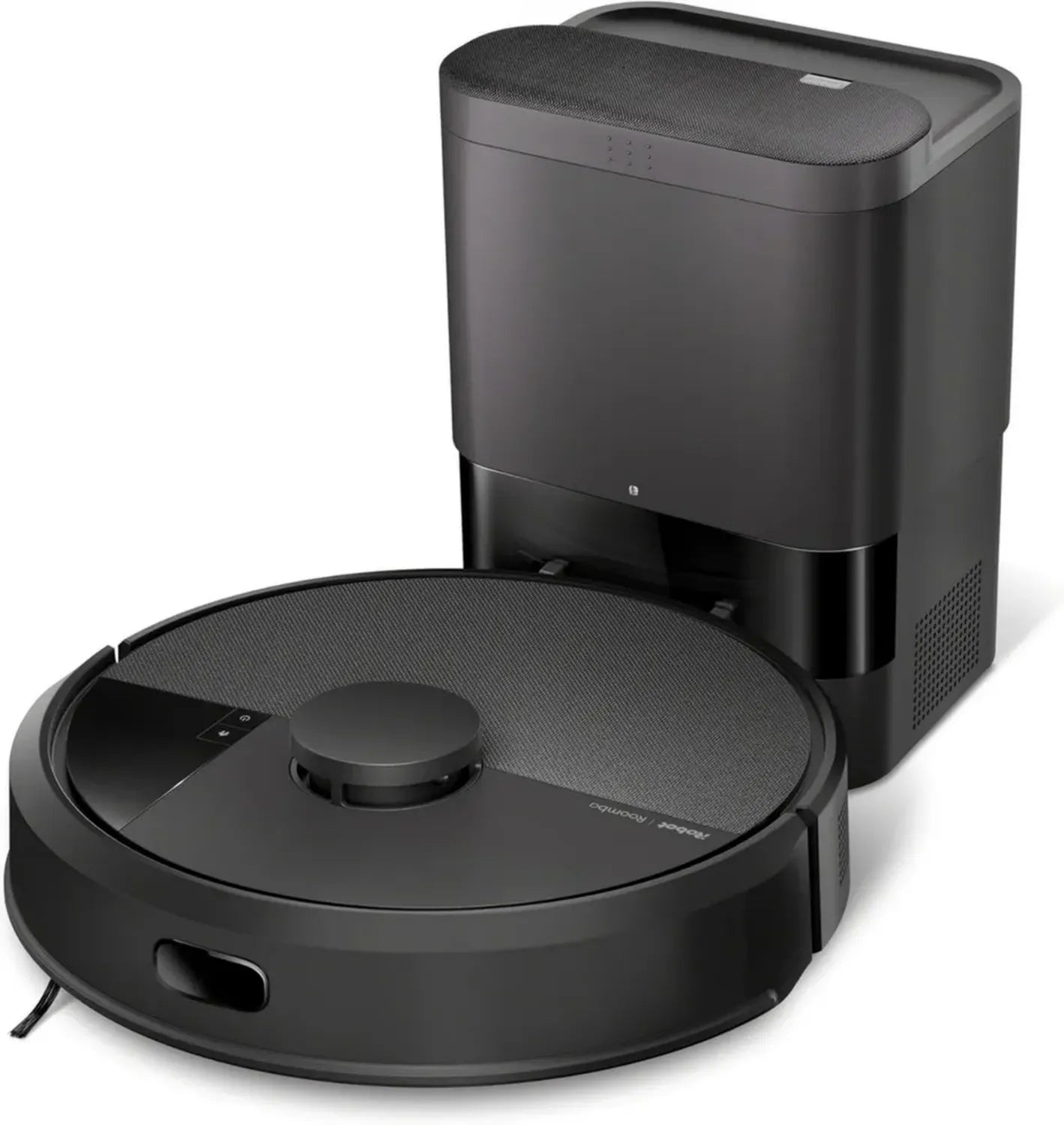 Robot Aspirapolvere iRobot Roomba Combo 105 con Stazione di Autosvuotamento, Pulizia Efficiente, Navigazione LiDAR, Controllo App, Nero