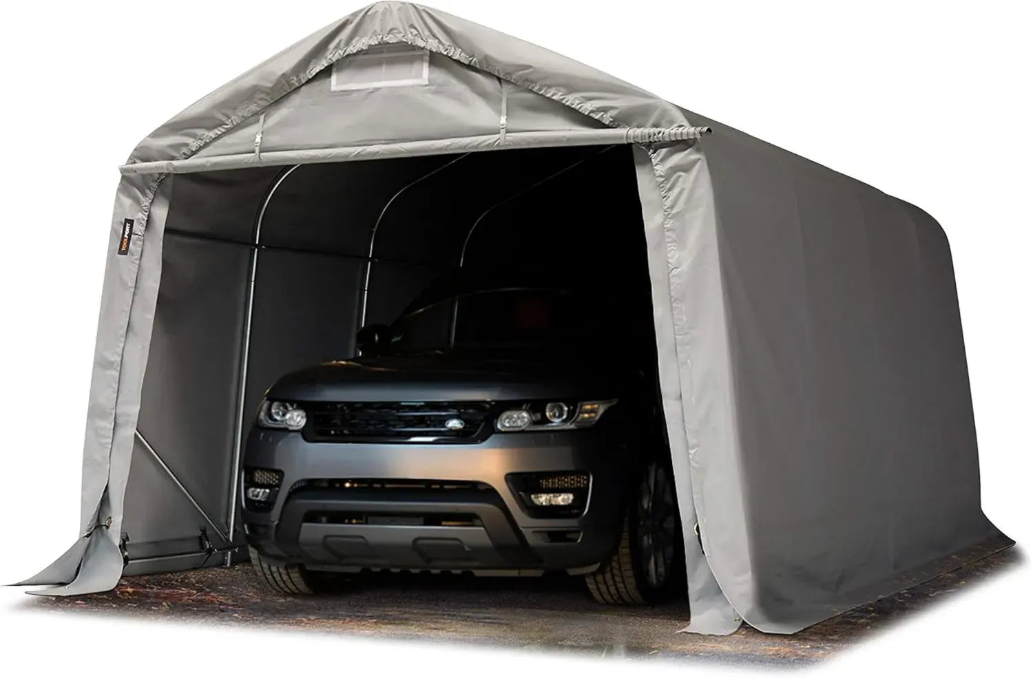 Tenda Garage 3,3x4,8m in PVC 800N con Struttura in Acciaio Grigio