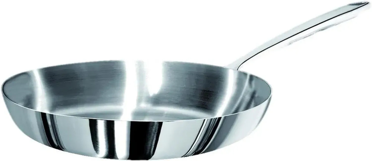 Padella Professionale Antiaderente 32 cm in Alluminio e Acciaio Inox con Manico