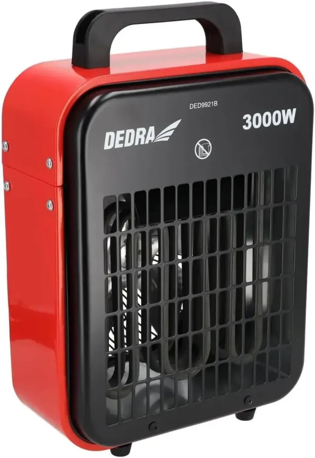 Termoventilatore elettrico 3 kW DEDRA DED9921B con termostato e sicurezza integrata