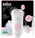 Epilatore Elettrico Braun Silk-épil 5: Pelle Liscia e Delicata, Uso Wet&Dry, Accessori Inclusi