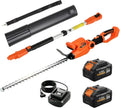 Tagliasiepi Senza Filo 18V con Doppia Batteria 4Ah, Lama 51cm e Palo Telescopico