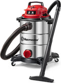 Aspirapolvere Industriale Vacmaster 8 Gal in Acciaio Inox, Edizione Rossa
