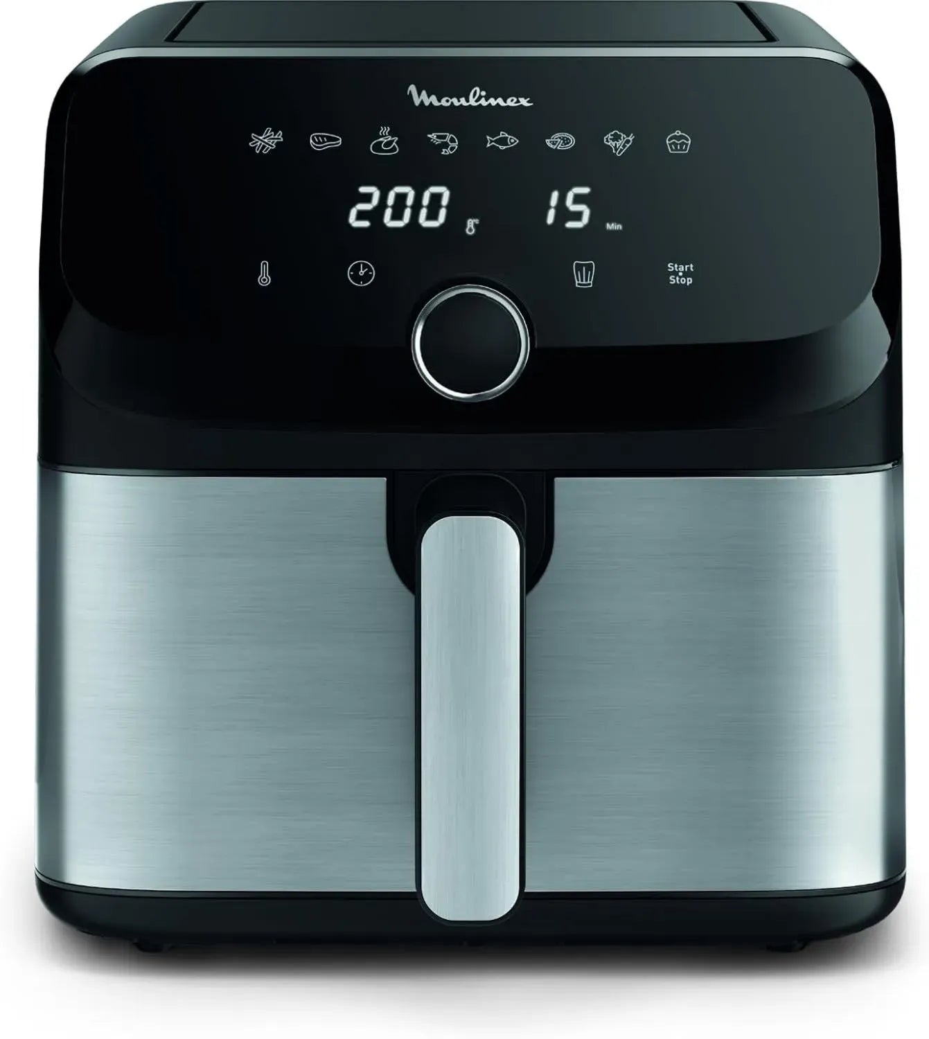 Friggitrice ad Aria XXL 7,5L per 8 Persone, 8 Programmi, Facile da Pulire, Ricette via App