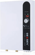 Scaldabagno istantaneo 27 kW 240 V con display digitale per uso domestico, bianco