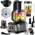 Robot da Cucina YASHE 12 in 1, Frullatore e Impastatrice, 2,5L & 1,5L, 3 Velocità